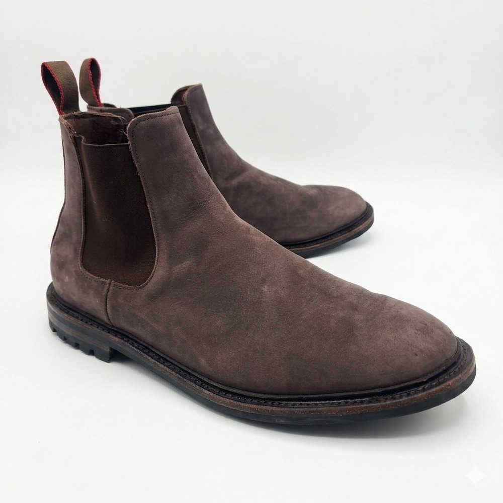 Allen Edmonds Grafton Chelsea Boots Men Sz 14 D Brown Weatherproof Comfort Shoes